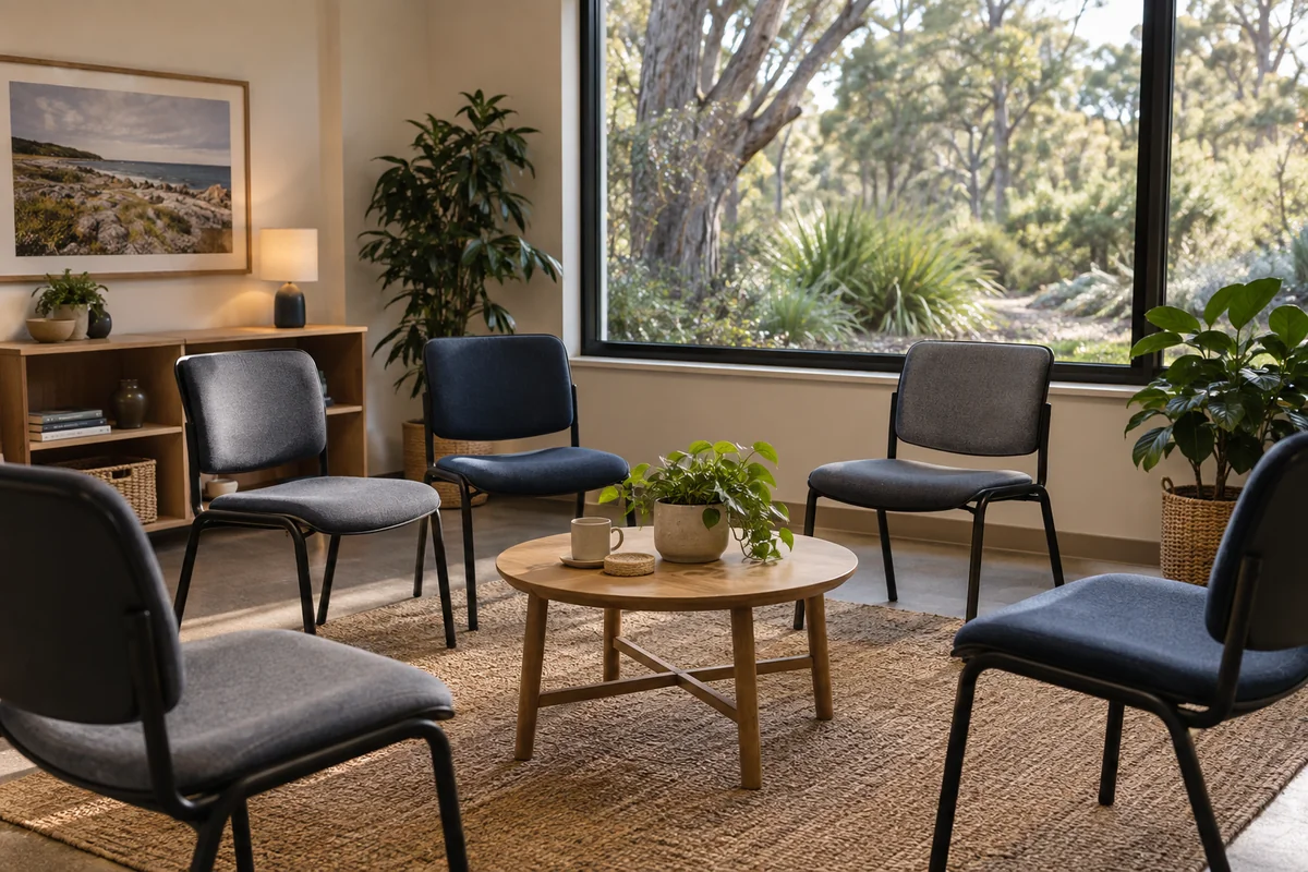 Illustrative image: Empty chairs in a welcoming community room.